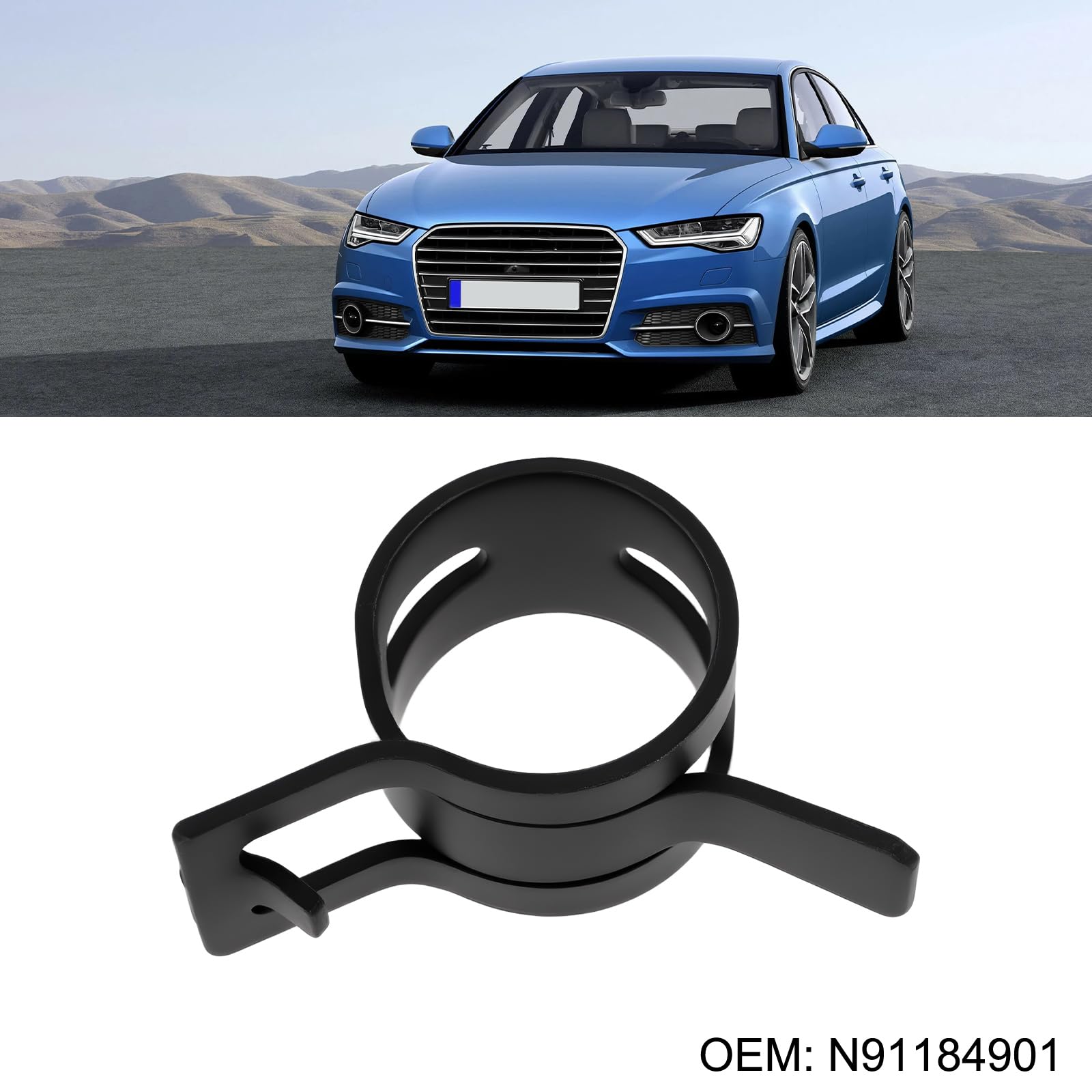 SG Store 20pcs 14x12mm Car Oil Pipe Spring Clamp N91184901 for 13.5-15mm Tubes Compatible with VW - Image 2