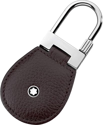 Montblanc 114476 Meisterstuck - Llavero de piel de grano suave color marrón