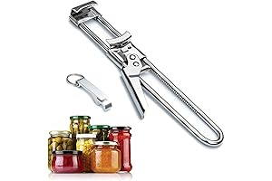 Adjustable Bottle and Jar Opener, Stainless Steel