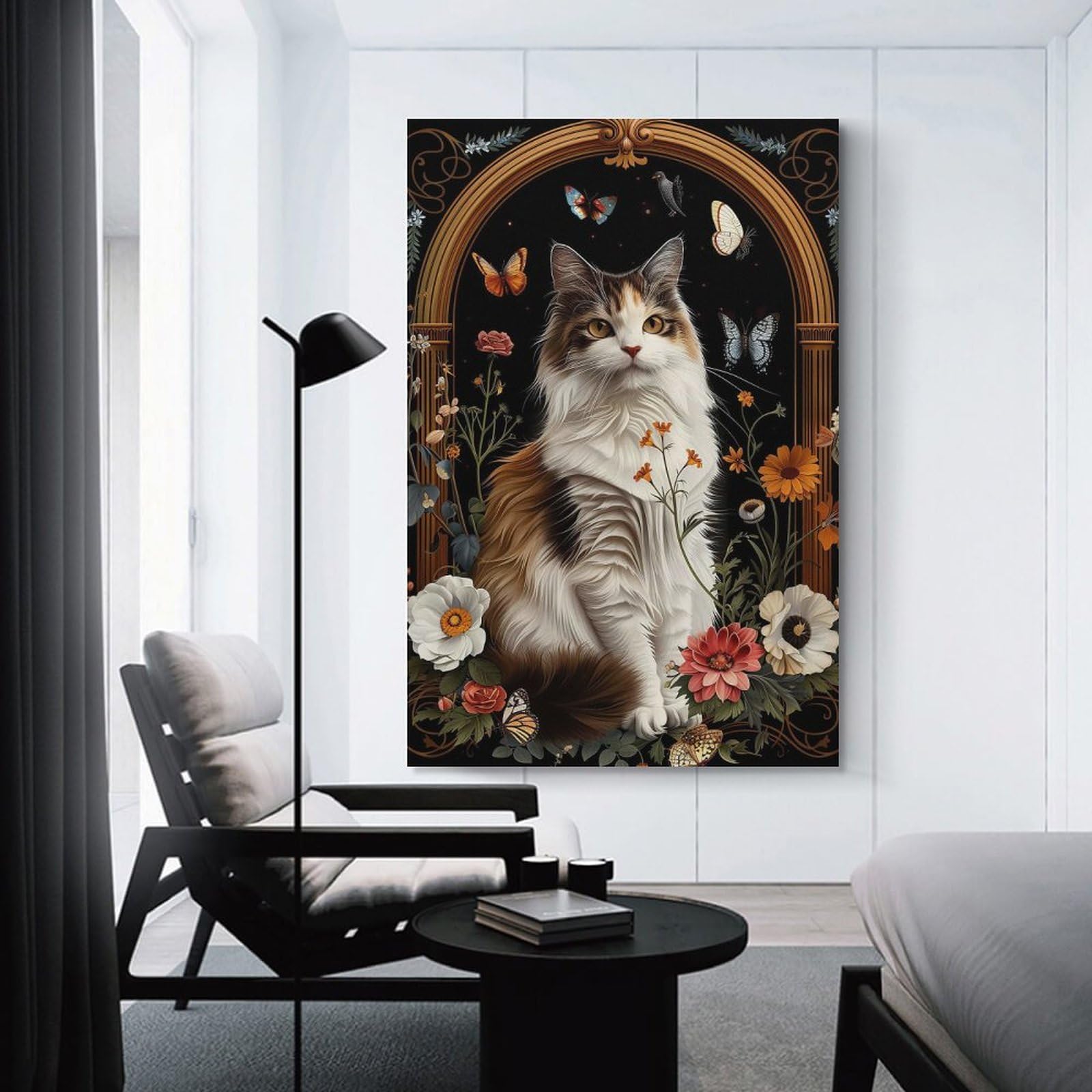 Junmoney Turkish Van Hanging Wall Art 20x30inch(50x75cm), for New Homes, Bedrooms Or Workspaces, Thoughtful Wall Decor for Art Lovers