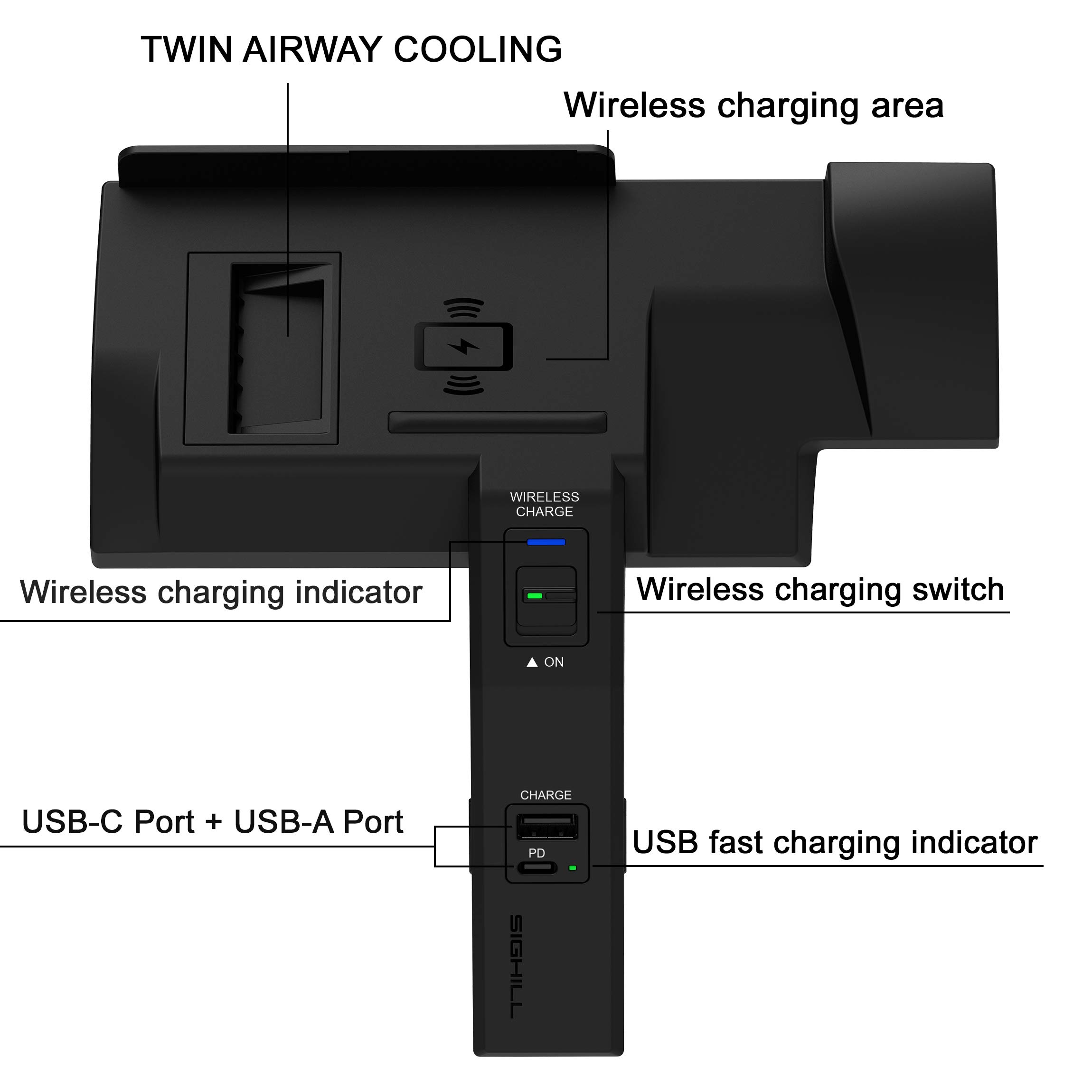 SIGHILL Wireless Car Charger BMW Accessories for (20182022) X3 / X4