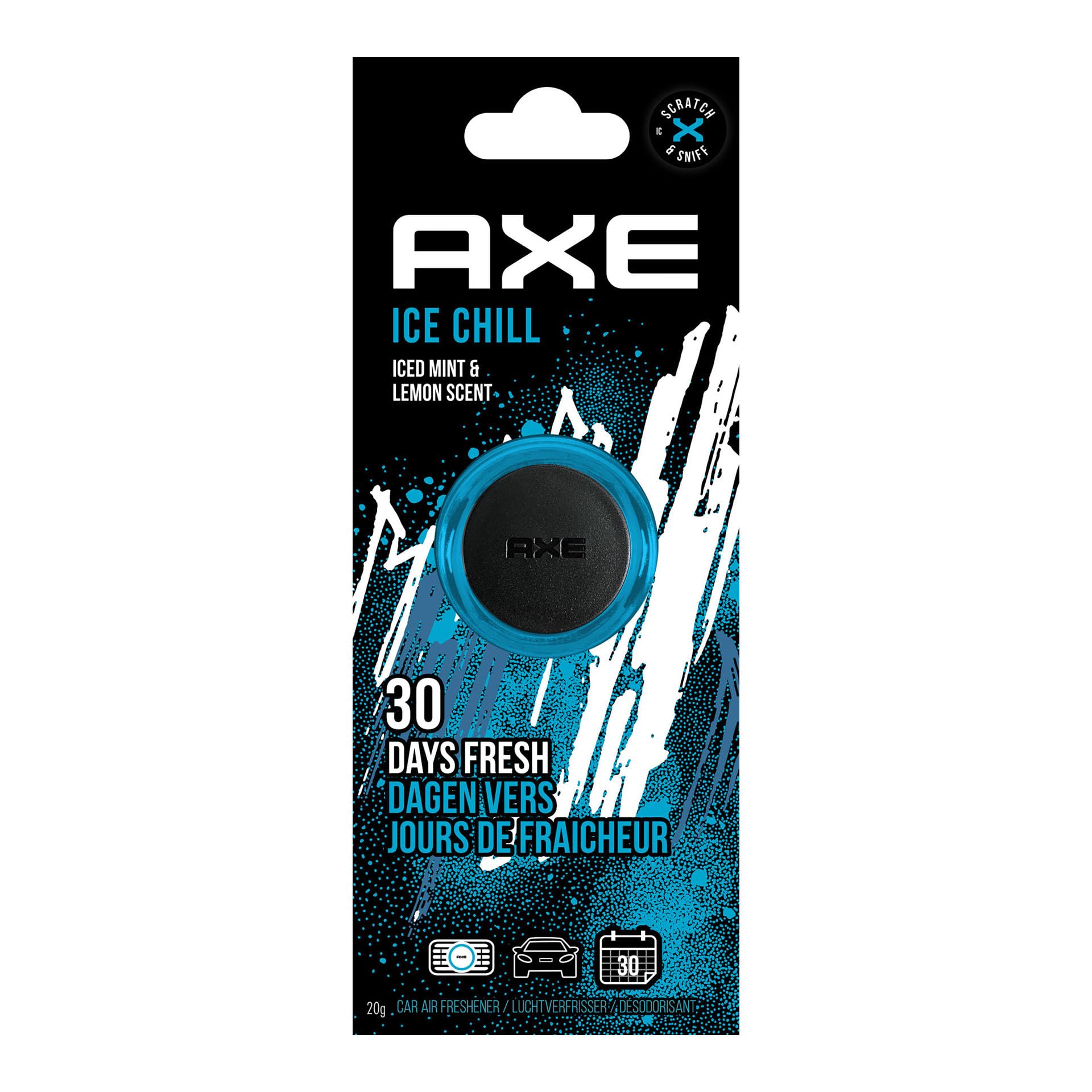 AXE 1711721 Mini Vent Air Freshener Ice Chill Blue