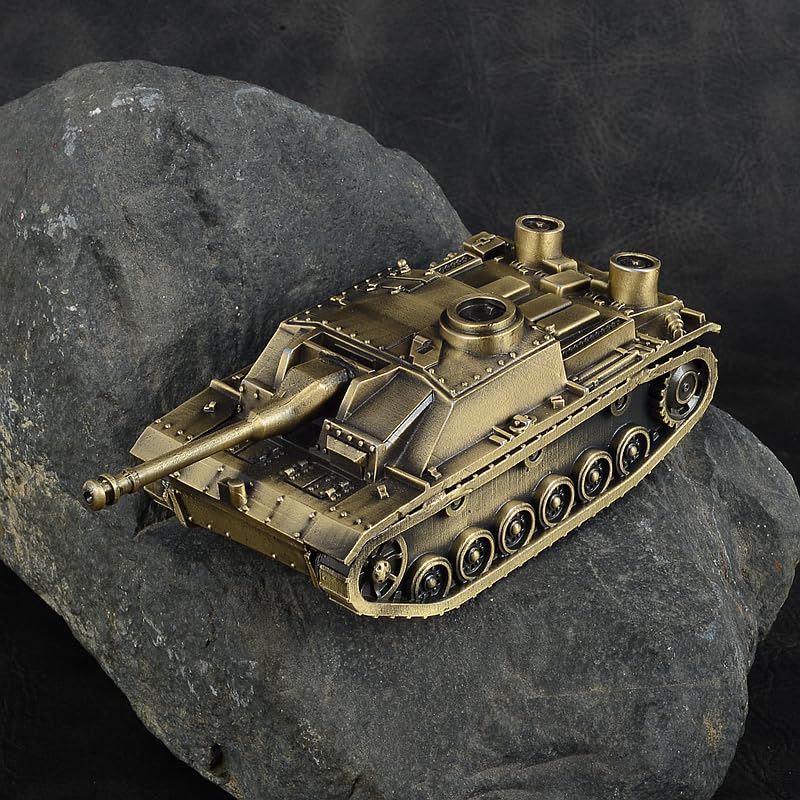 1:72 niemiecki Stug III Ausf.G szturmowy czołg z pistoletu szturmowego całkowicie metalowy model odlewany ciśnieniowo model wojskowy meble do ekspozycji (brązowy)