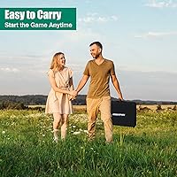 Vista 7 de Nueva Alfombrilla de Golf Portátil, Mini Golf - Verde de Golf Interior + Verde de Golf Exterior - Alfombrilla de Golf con 3 Bolas + Varilla