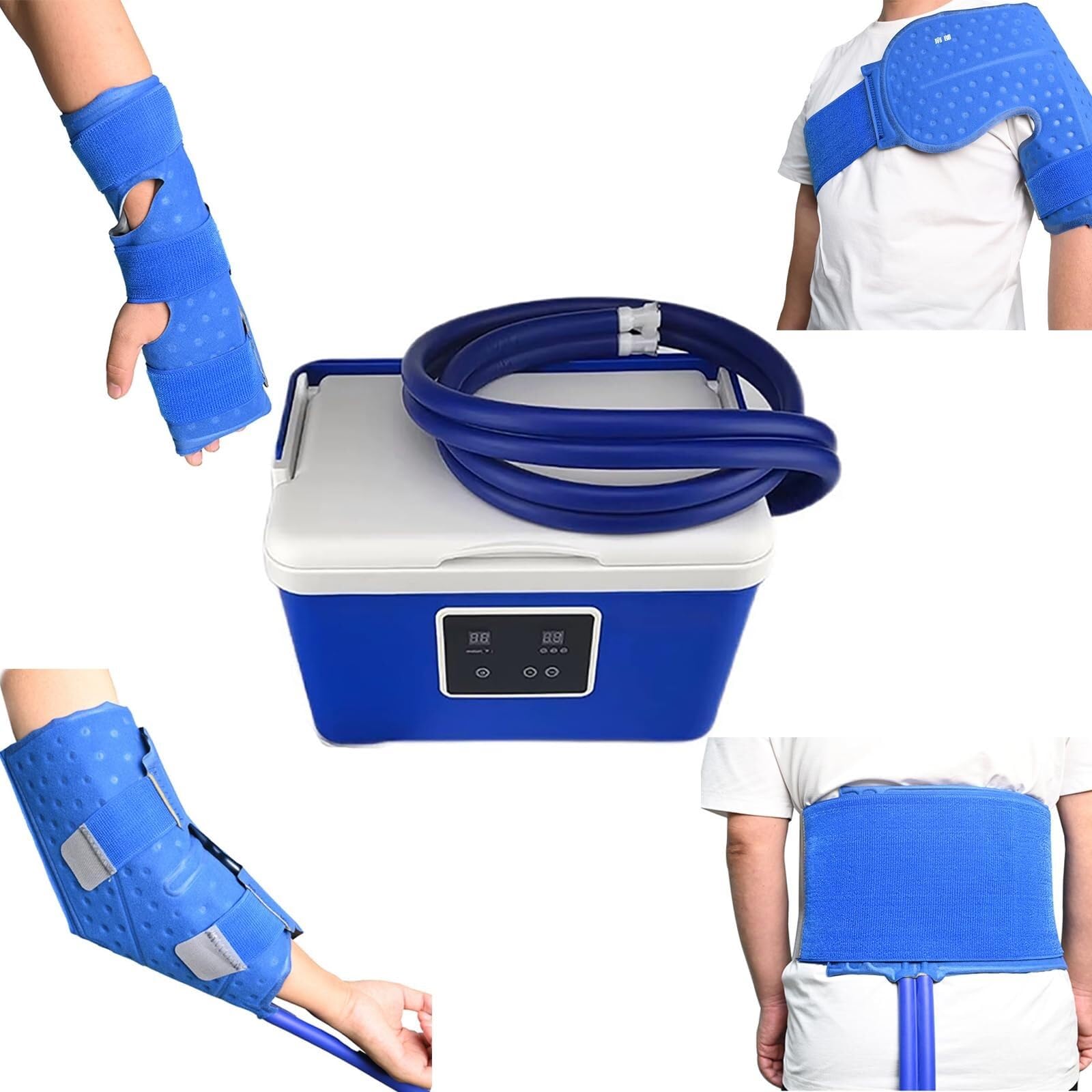Máquina de Terapia de Frío, Terapia Continua de Frío de 12h, Diseño de Aislamiento y Prevención de Fugas, para Reducción de Hinchazón (Wrist)