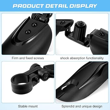 Hejo Bike Mudguards Set, Mountain Bike Mudguards Universal Widen