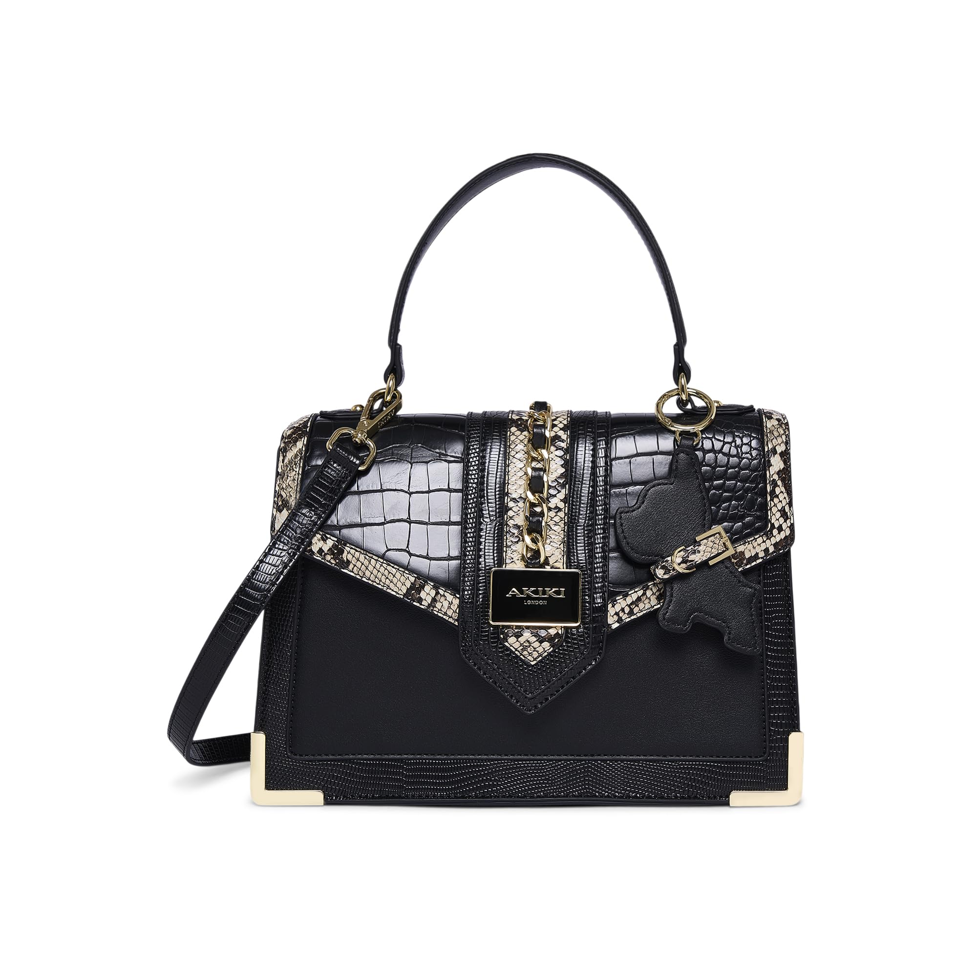 London Women's Ledbury 26 Small Flap Satchel Handbag | Satchel Bag for Work | Ladies purse | Stylish Shoulder Bag | Gift For Women-image-24
