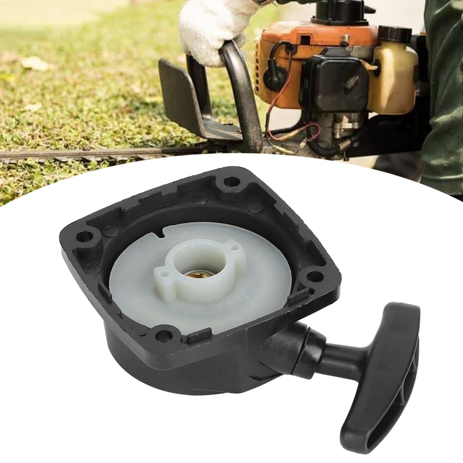 Manual Pull Starter for 23CC Engine, 1E32F Engine Manual Pull Start for Hedge Trimmer Pull Starter - Starter Accessory for 23CC Engine