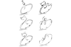6Pcs Finger Crochet Rings - Knit with Ease!