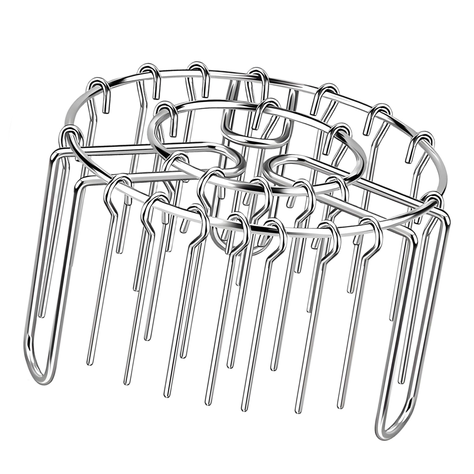 PANGBOER Baking Rack for Air Fryers and Ovens Rustproof Stainless Steel Kabob Skewers Grills Accessories for Meat Vegetables Air Cooker Barbecue Rack