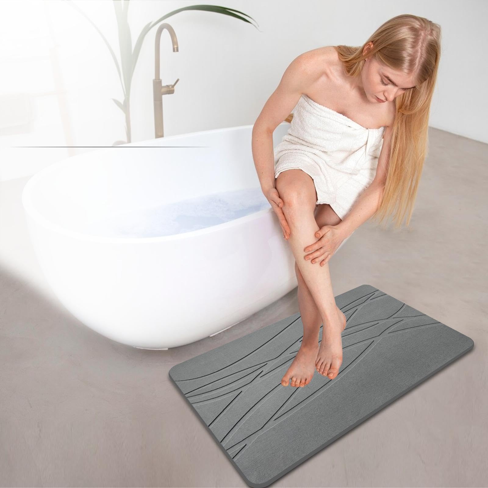 Sealskin Bandra badmat zwart 60x90 cm kopen? Bad- & toiletmatten