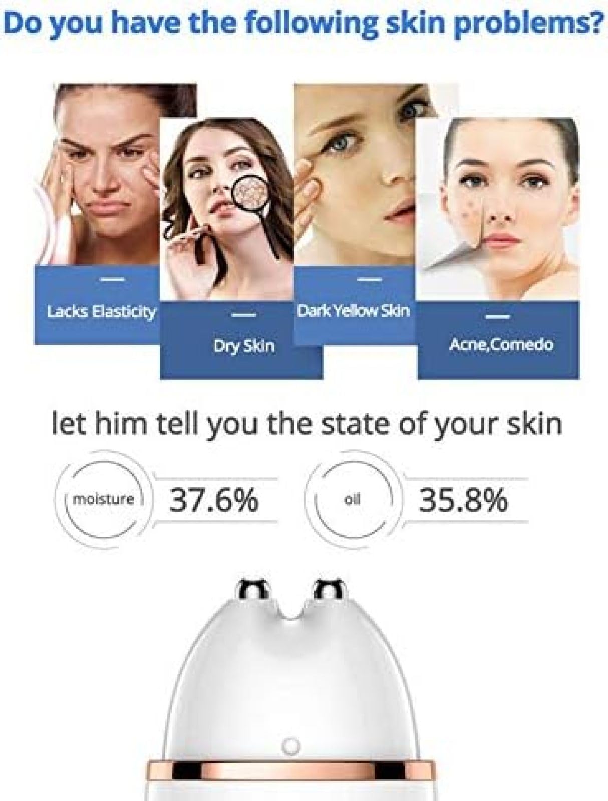 Cyfrowy Długopis Wykrywający Skórę Z Wyświetlaczem LCD Przenośny Analizator Skóry Tester Oleju Wodnego Analiza Wilgoci Maszyna, Monitor Do Pielęgnacji Skóry W Domu, Salonie Piękności,YUYANAIAI