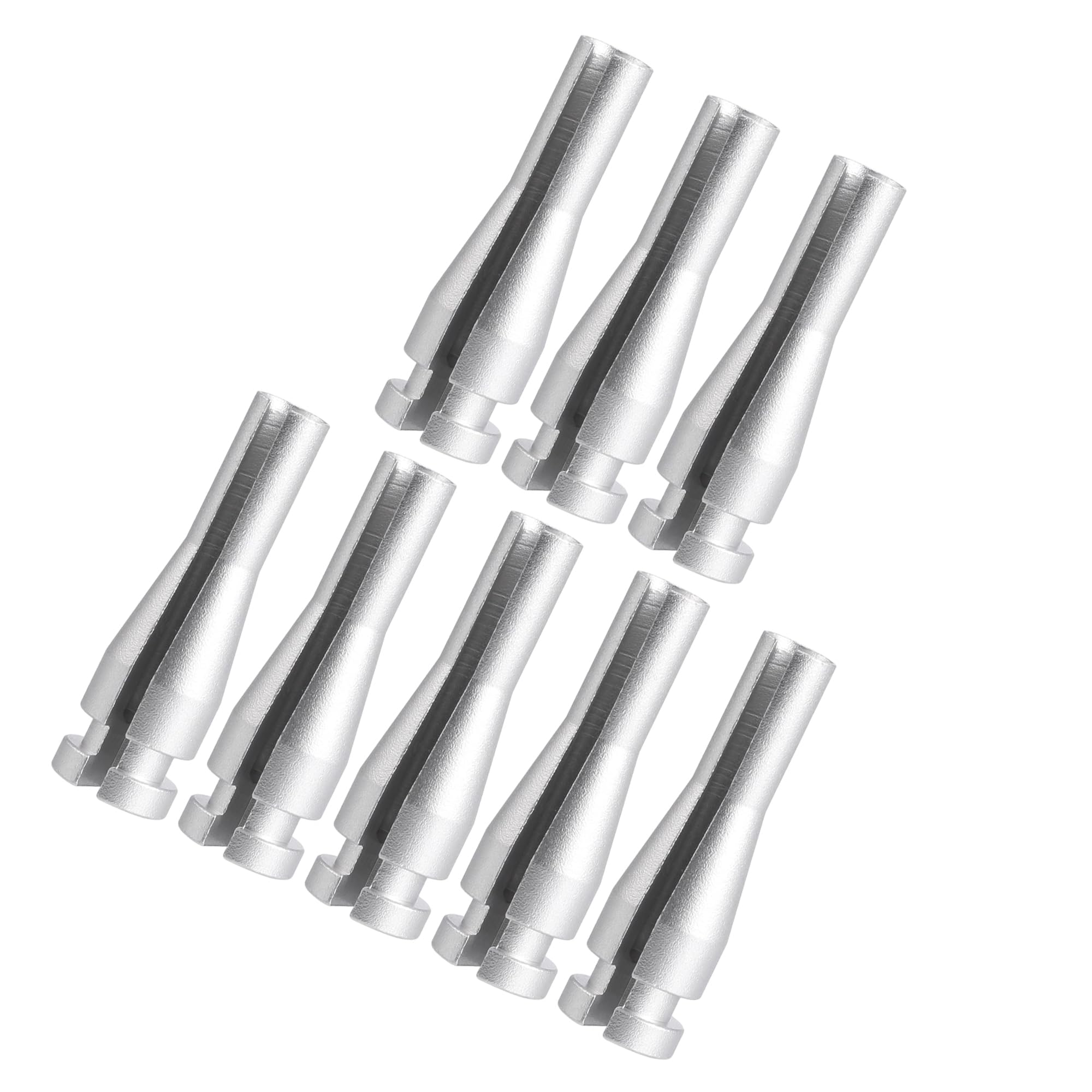 Edinstry 8pcs Rear Door Cable Repair Kit Latch Lock Cable Aluminum Alloy Silver Tone for Ford F Series F250 F350 F2UZ15266A46A F2UZ15264A64A