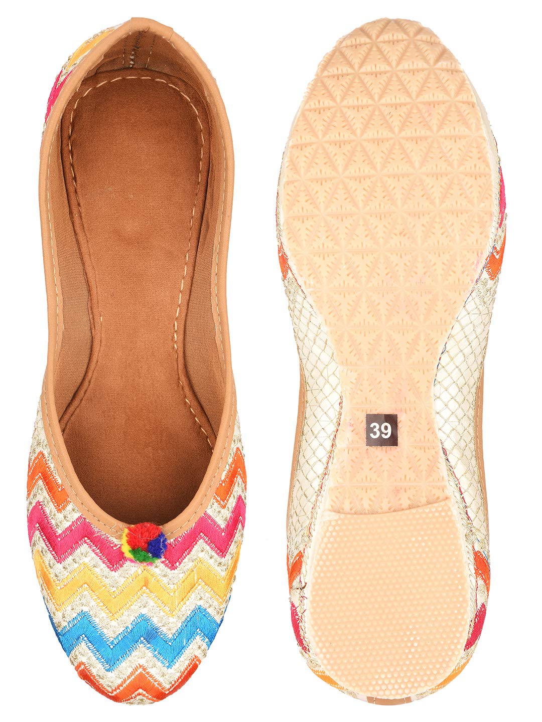 DesiColour Women Punjabi Jutti Multicolour Footwear-LUX by DC-image-46