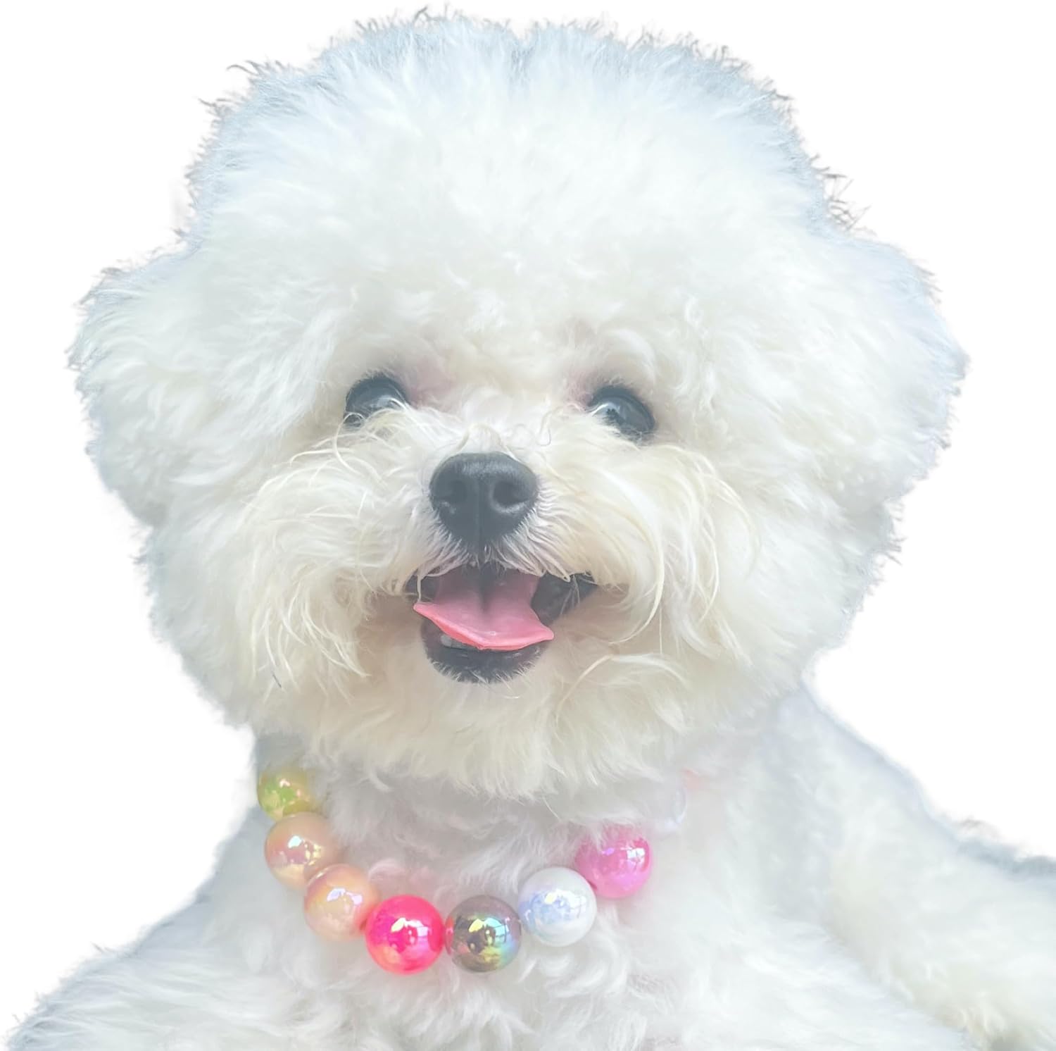 Dogs necklace,Pet Fashion Necklace, Colorful Beaded Necklace,Pet Jewelry,Vibrant Candy-Colored Pet Jewelry Necklace for Cats and Dogs