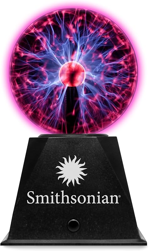 Bola de plasma Smithsonian de 5" que funciona con pilas, negra, de 168 meses a 216 meses