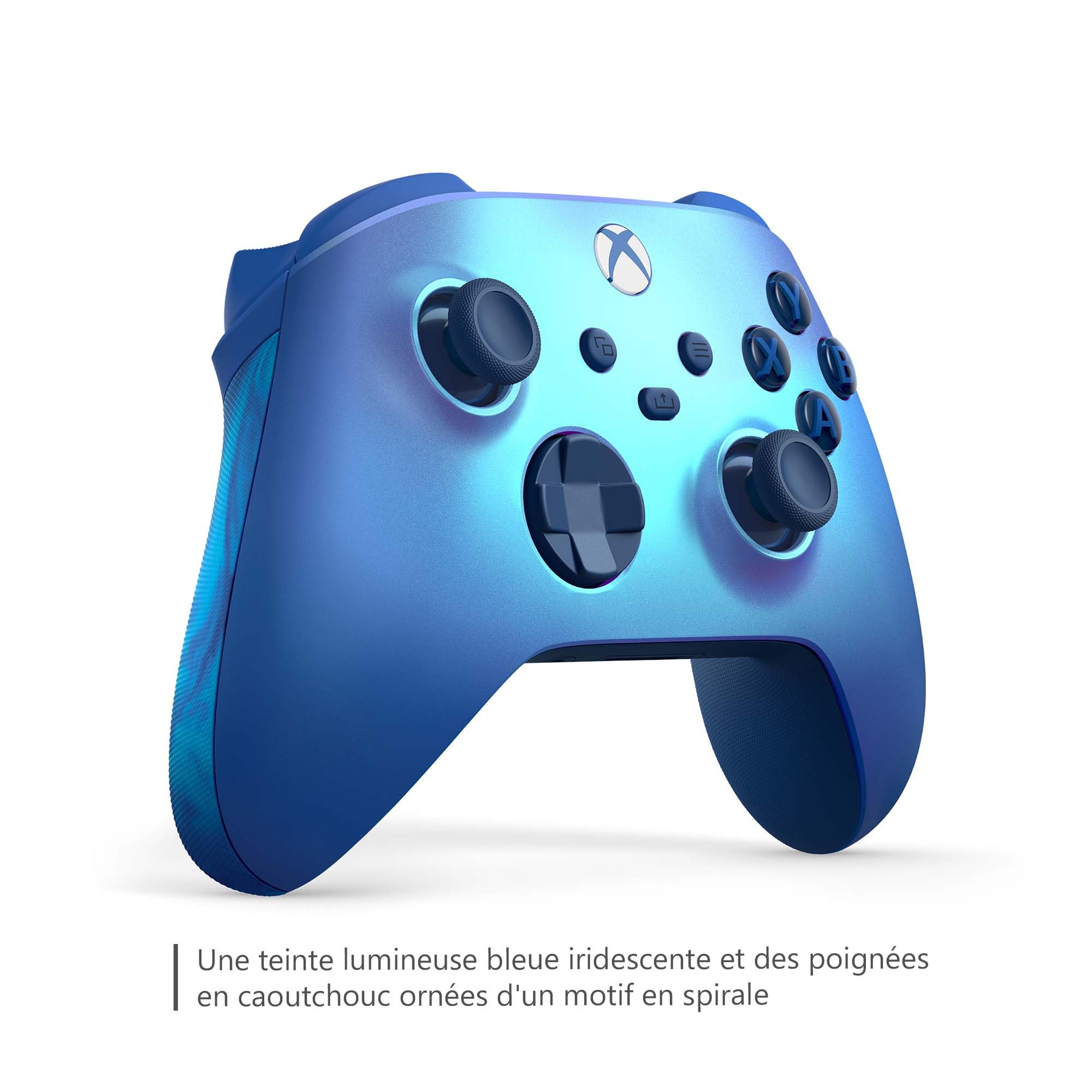 Xbox Manette sans Fil - Aqua Shift Pour Xbox Series X, Xbox Series S, Xbox One, Windows 10 & 11, Android et iOS