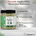 NeutraVed Rosemary Leaves Organic | Rosemary Dry Leaves for Hair Growth, Hair Care & Seasoning | | Perfect for Pasta, Soups, Salads, Chicken & Teas 200g gallery image
