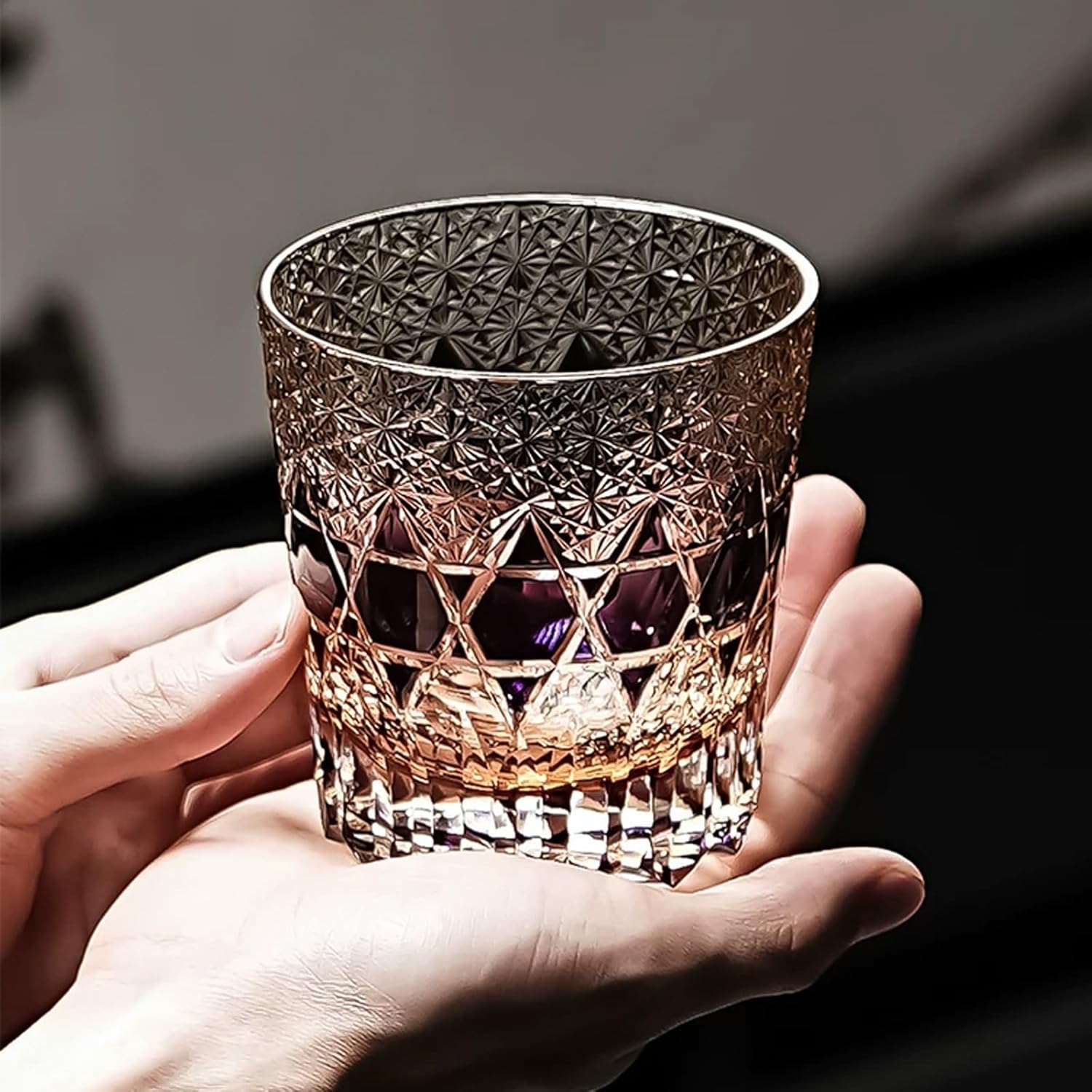 3 Pack Bathroom Toothbrush Cup, Crystal Glass Toothbrush Holder Cup | Crystal Clear Tumbler Makeup Brush Holder for Bedside Table, Bathroom, Vanity,