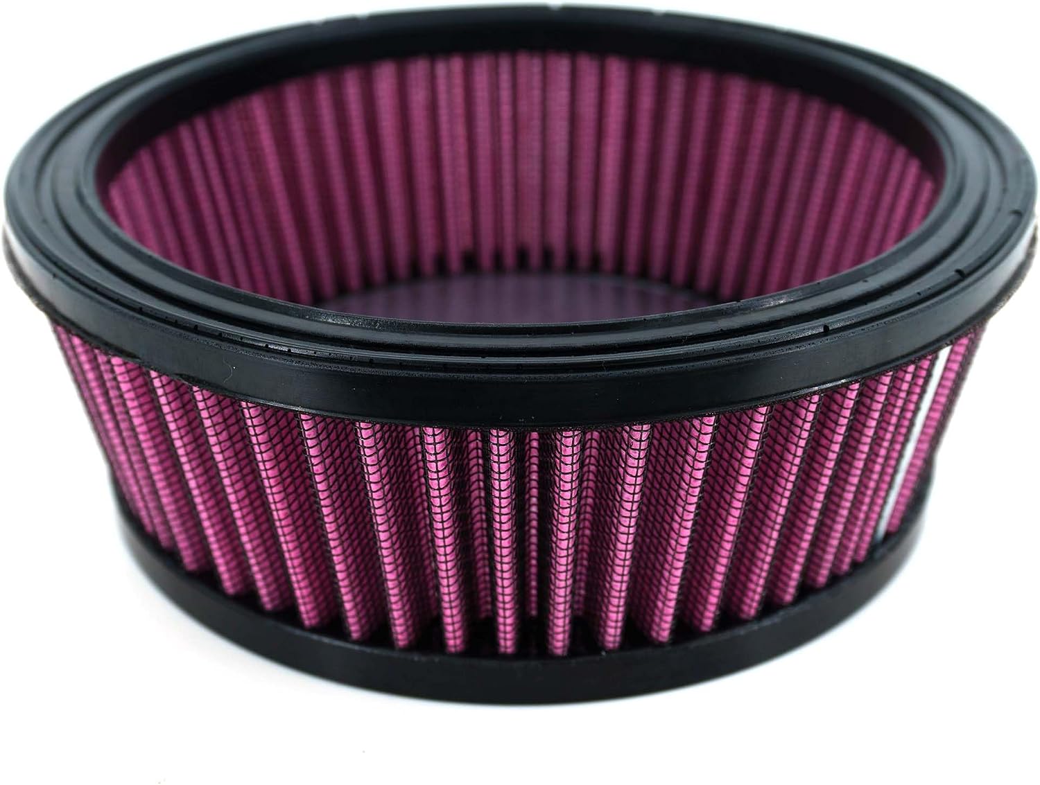 Upgrade (6 Holes) Powersport Air Filter Engine Air Cleaner for Harley Ultra Classic Electra Glide (Red)
