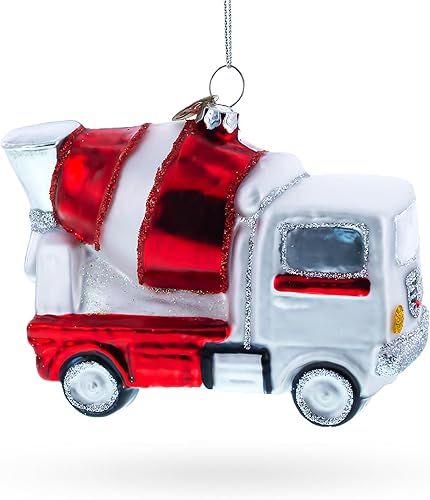 Miniatura 2 de Mezclador de hormigón resistente, adorno navideño de vidrio soplado