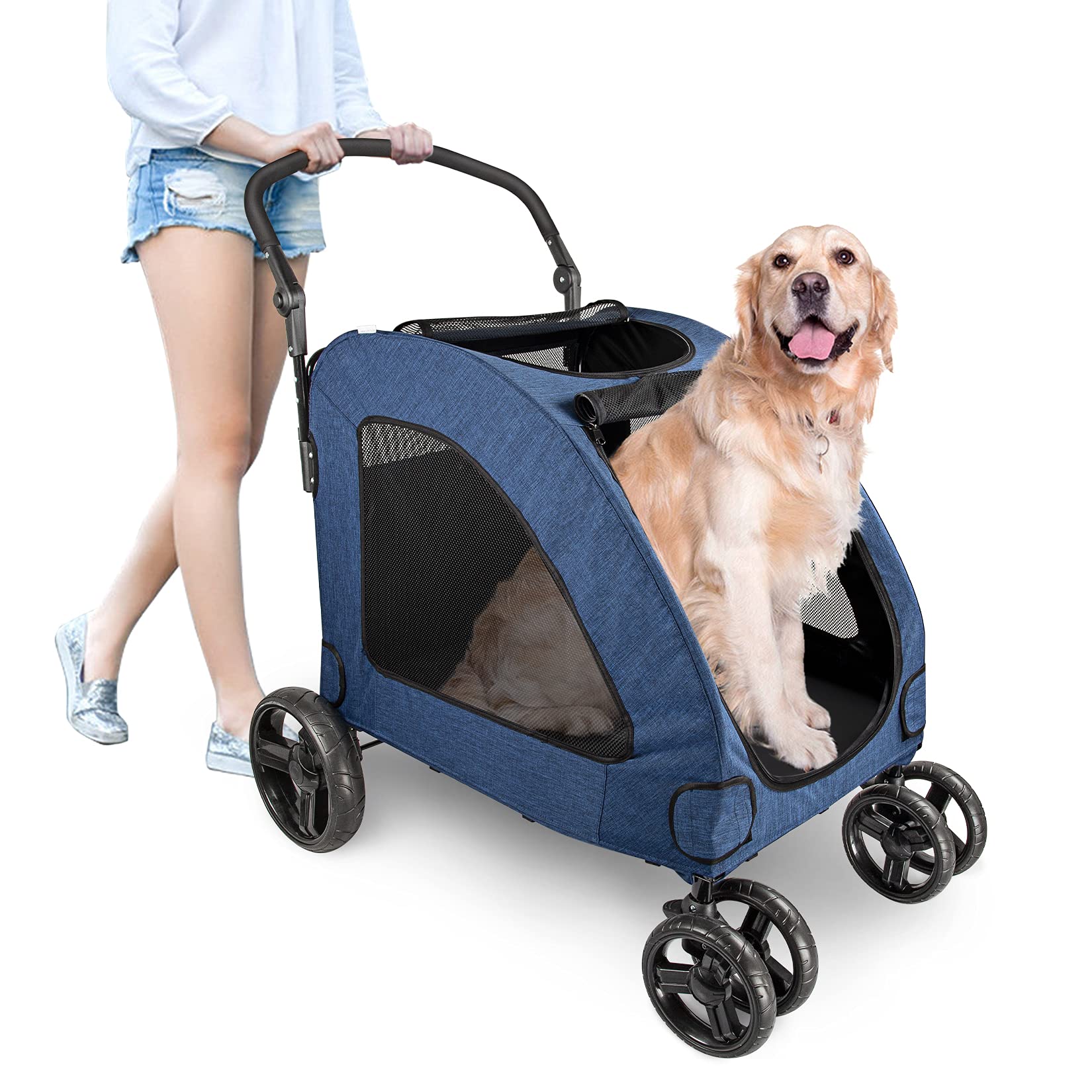 Amazon | WOOCE ペットカート 犬用 キャリーカート ペットバギー