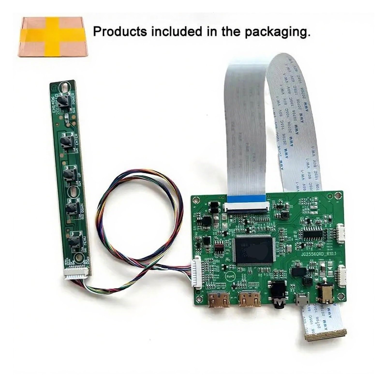 DIY-Kit for B156XTK01.0 B156XTT01.1 15,6 Zoll 2 Mini-HDMI EDP 40-Pin Micro USB 1366 X 768 Laptop-Display-Controller-Treiberplatine(for B156XTK01.0)