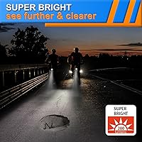 Vista 4 de Faro delantero para bicicleta eléctrica de 48 V, 36 V, compatible con 12 V-60 V, conector impermeable de 2 pines