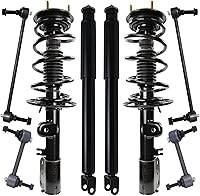Detroit Axle Suspension Kit: Front Struts & Coil Springs, Rear Shocks, Sway Bar Links for 2013-2018 Ford Explorer 3.5L AWD