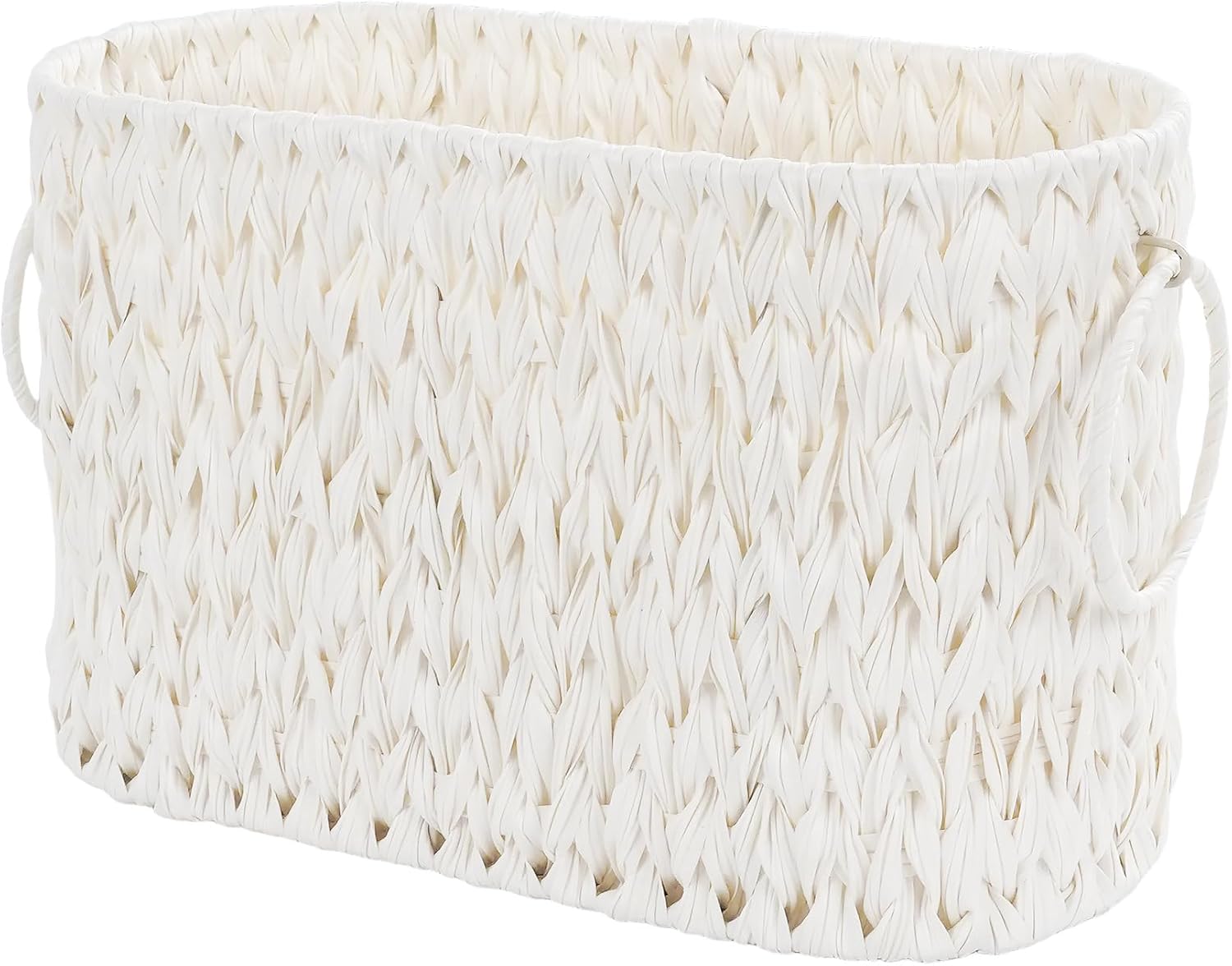 Coeusy Toilet Paper Basket,Boho Decorative Toilet Paper Storage,Large Wicker Basket for Bathroom Storage,Free Standing