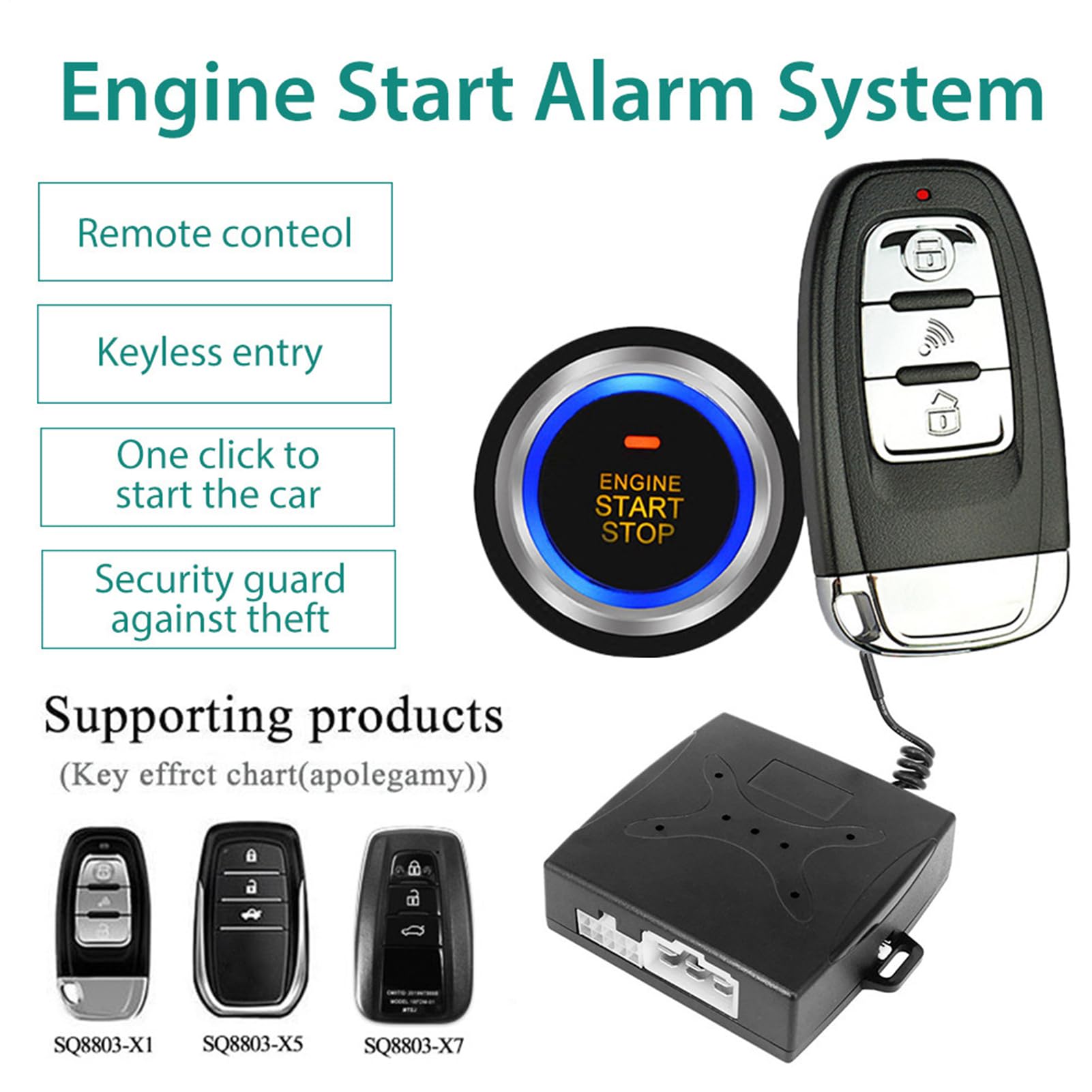 De Alarma De Coche Distancia - Alarma Seguridad del Vehículo, Dispositivo