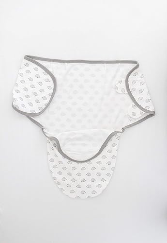 Miniatura 5 de SwaddleDesigns Manta para envolver con envoltura ajustable, juego de 3, pequeño erizo, color negro