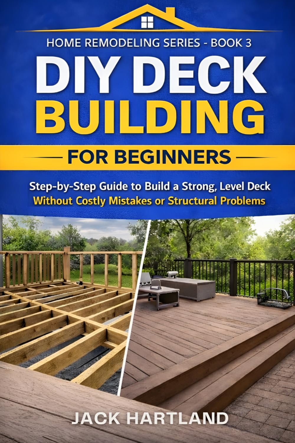 DIY DECK BUILDING FOR BEGINNERS: Step-by-Step Guide to Build a Strong, Level Deck without Costly Mistakes or Structural Problems (DIY Projects Book Series)