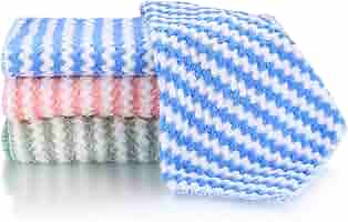 Panni Microfibra 12 Pezzi - Non Adherenti, Per Pulizia Senza Striature