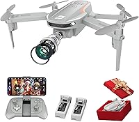 Vista 1 de Drone cuadricóptero plegable FPV 1080P con cámara, para adultos, niños, principiantes, giros 3D, retención de altitud, modo sin cabeza, 2