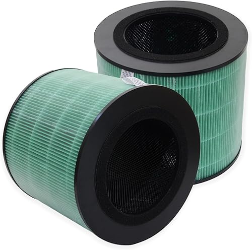 PUREBURG Filtros HEPA auténticos compatibles con AROEVE MK08W Purificador de aire, H13 de 4 etapas de filtración de carbón activado de carbón