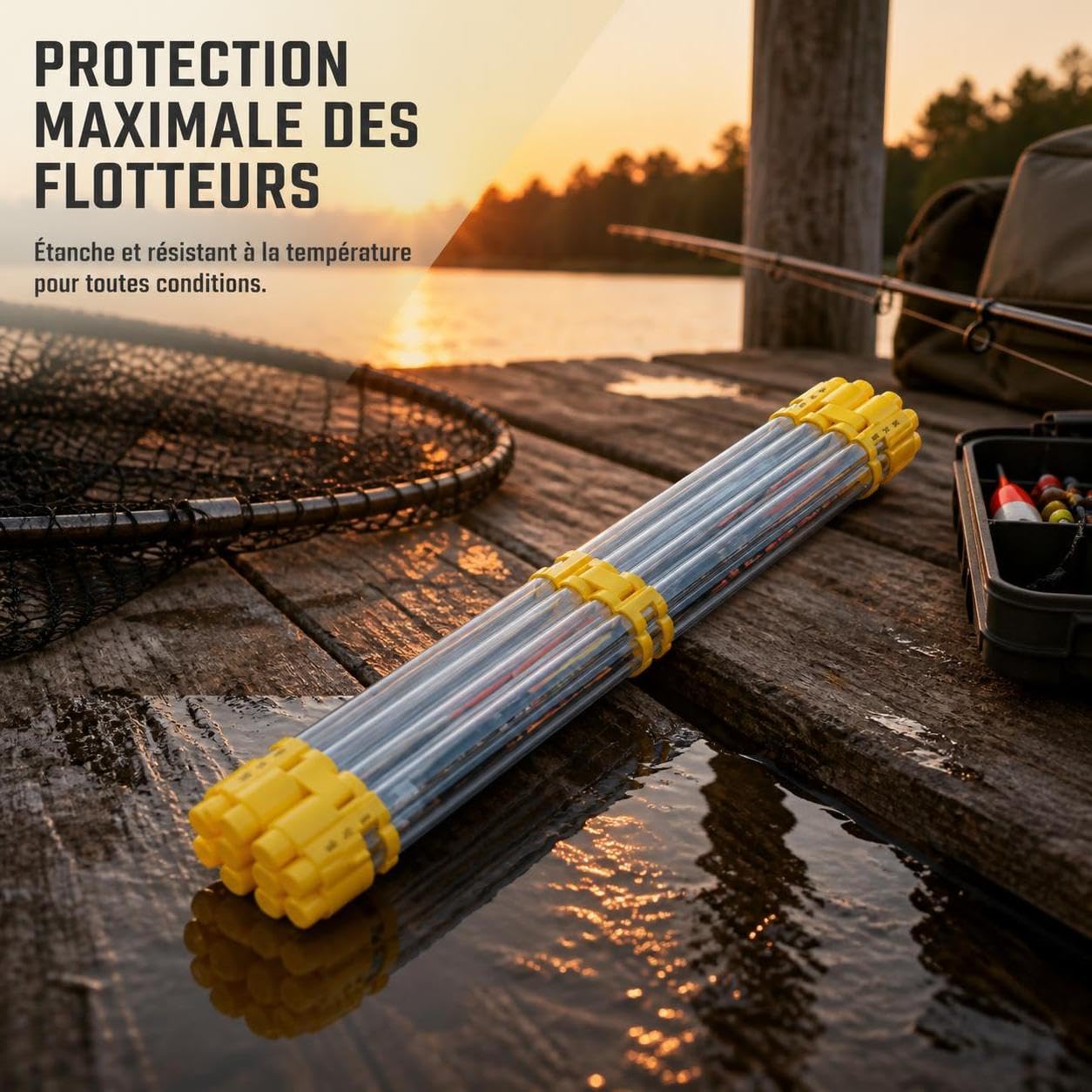 Tube Flotteur Pêche Pliable PC