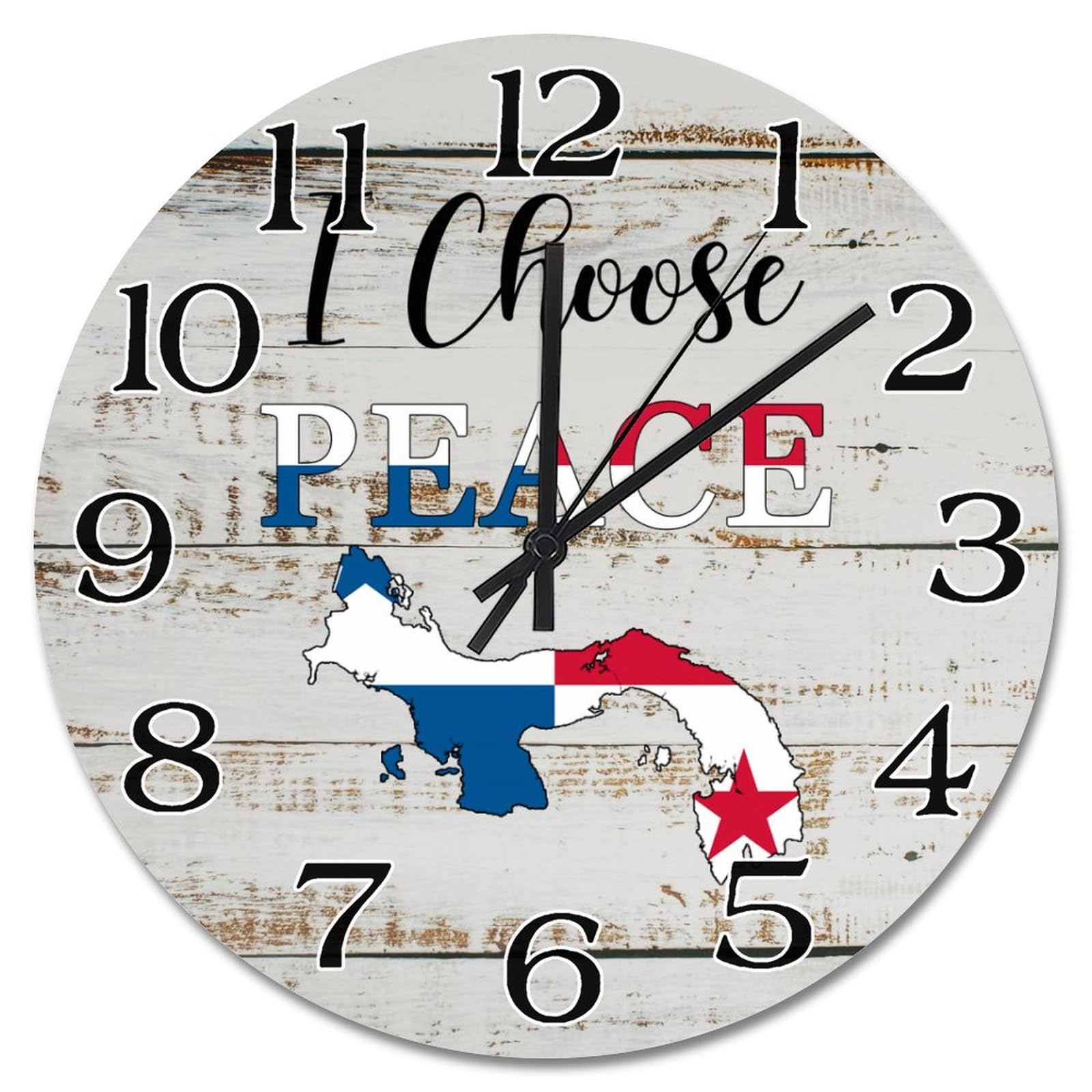 Horloge murale Panama silencieuse pour en finir avec le tic-tac dans la chambre