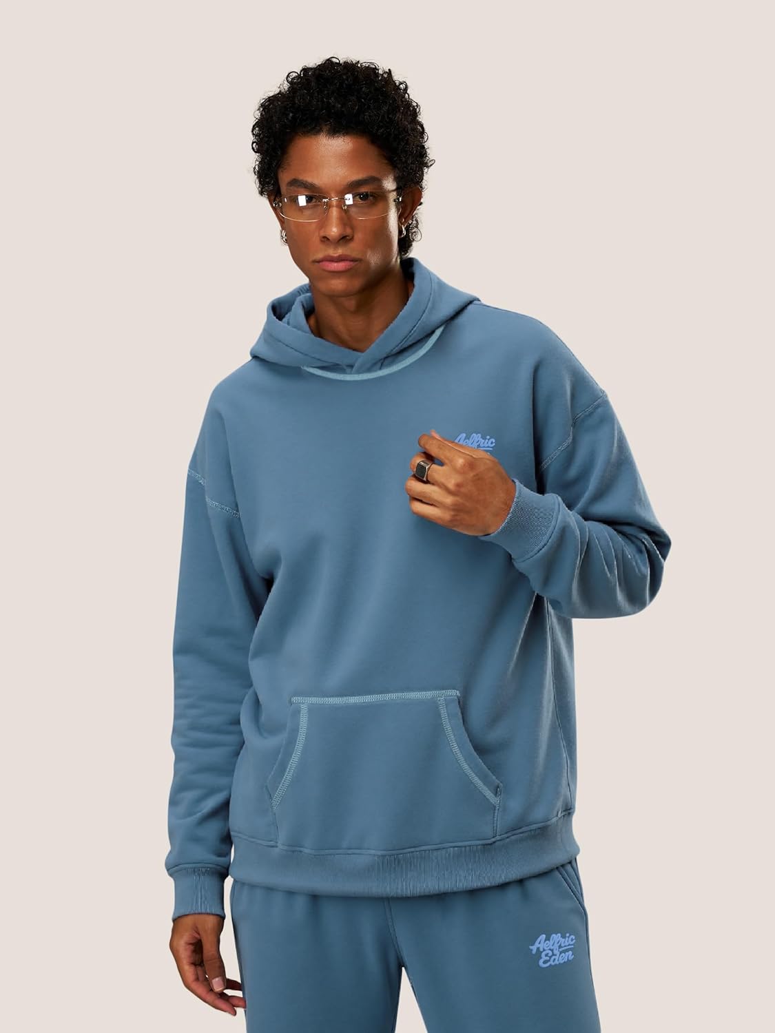 Aelfric Eden Womens Sweatsuits 2 Piece Set Oversized Fleece Hoodie and Sweatpants Track Suits Sweat Matching Lounge Pants - Image 3