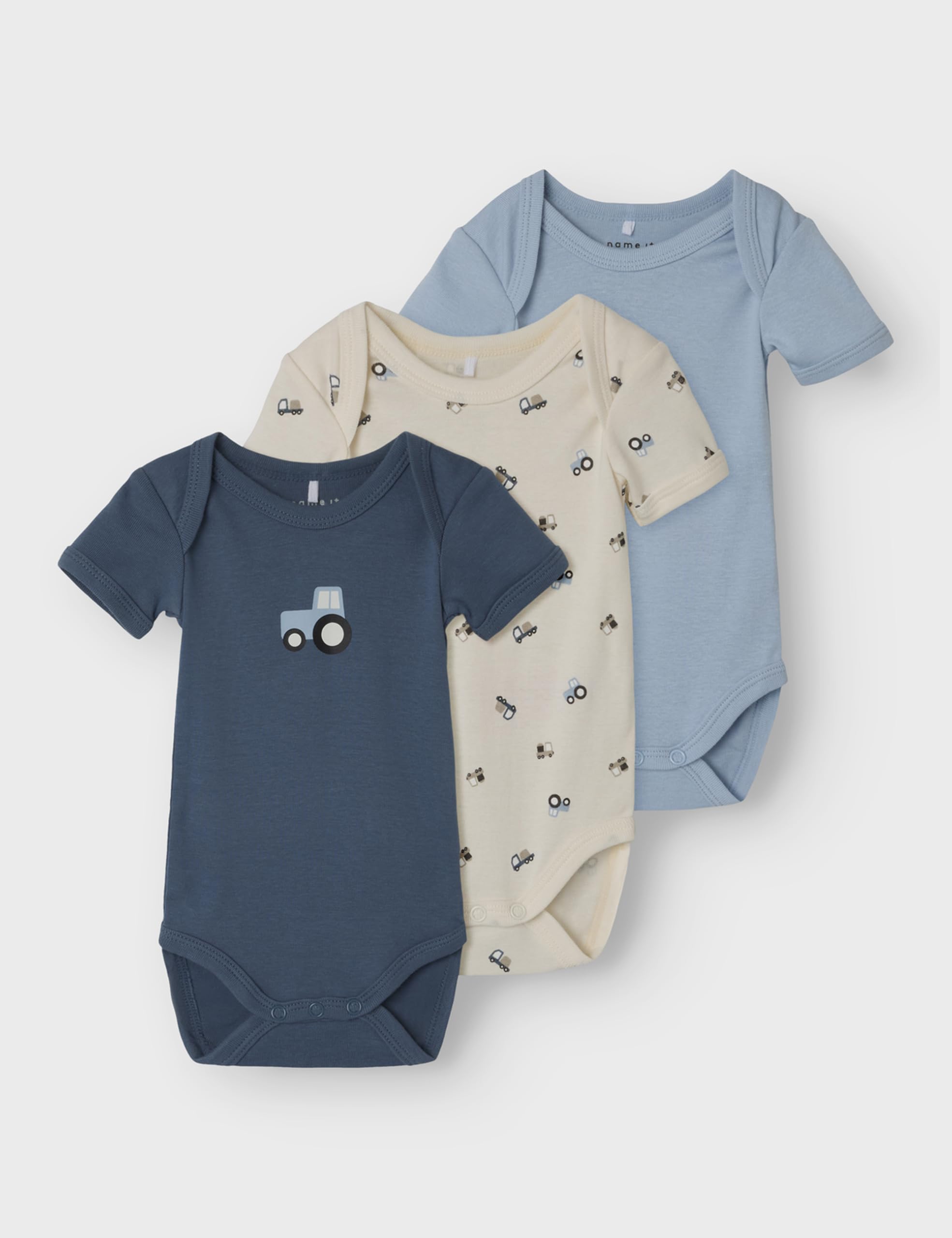 Name it baby Męskie Jet Stream Nbmbody 3P SS Tractor Noos, numeric_92 (zestaw 3 szt.), Jet Stream, numeric_92