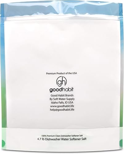 Miniatura 6 de Sal de lavavajillas prémium de 4.7 libras para suavizante de lavavajillas, recomendada para Meile, Bosch, Thermador, Whirlpool y todas las demás