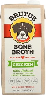 Brutus Bone Broths Chicken Bone Broth Wet Dog Food, 32 oz.