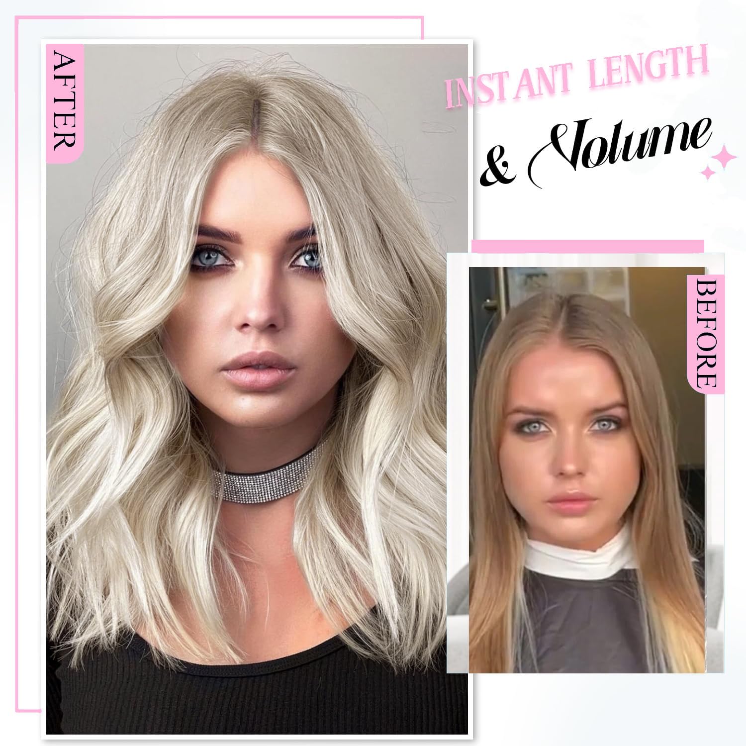 FINE PLUS Hair Extensions Clip in - Image 3