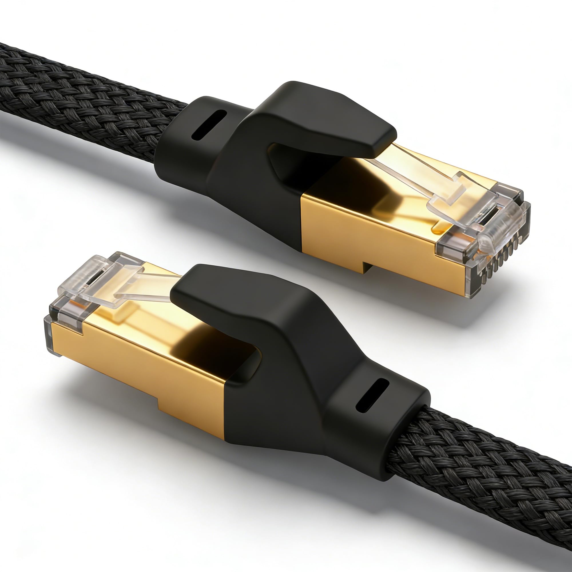 Câble Ethernet Cat 8 plat 20m 2000MHz haut débit 40 Gbit/s - 8