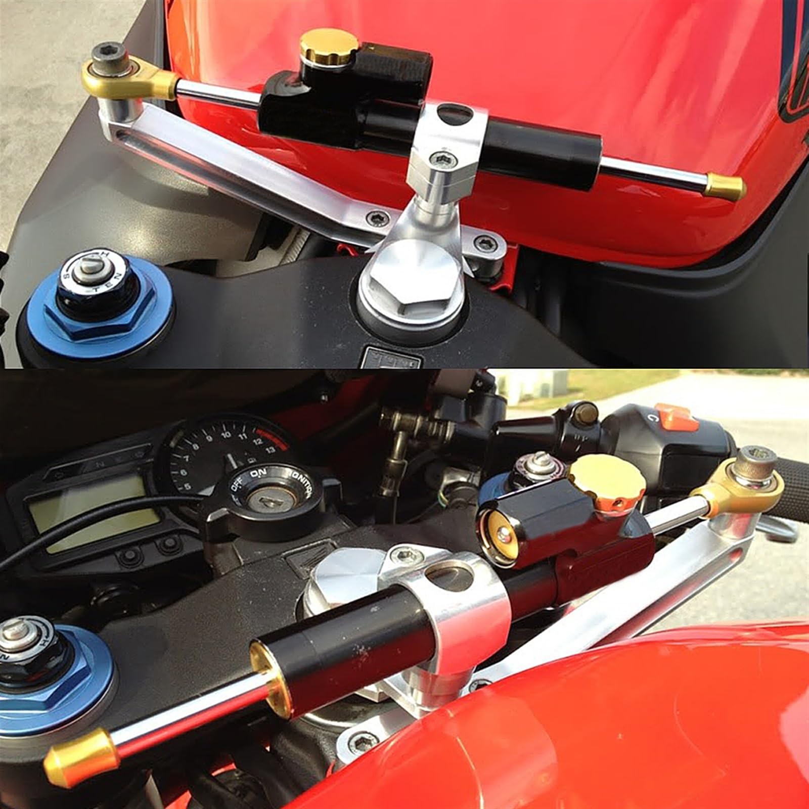 LOTFI 2002 2003 Motorcycle Steering Stabilize Damper Mounting Bracket Kit Fit For CBR954RR CBR929RR CBR900RR CBR 954 929 900 RR (Size : F)