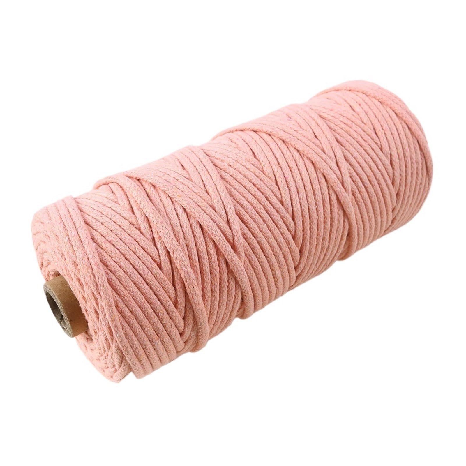 Cotton Macrame Cord 10m 3.0mm Colored Cotton Thread Braided Rope Diy Bracelet Necklace Key Chain Make Ropes Jewelry Making Materials(Color16)