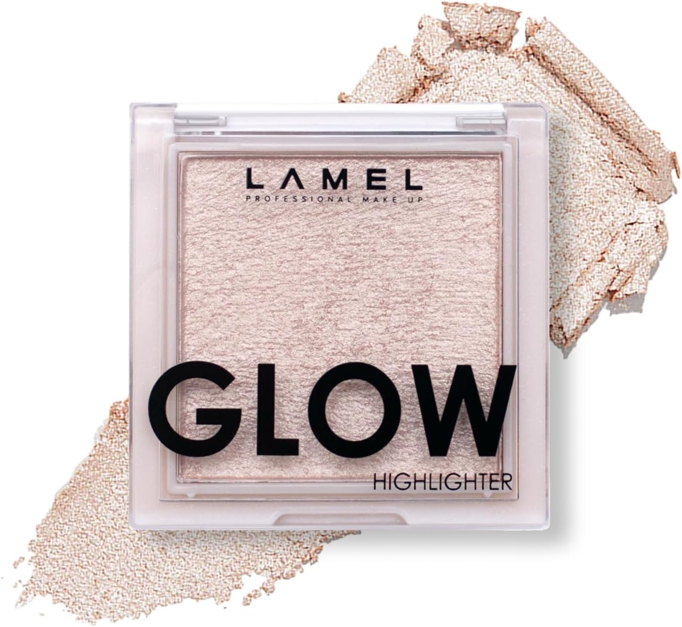 LAMEL Glow Highlighter: Face Make Up & Contour Palette in Deep, Vibrant Colors - Natural Shimmer - Compact Size & Perfect for Travel - Cruelty Free - 3.8gr/0.13 oz 401 (Luna)