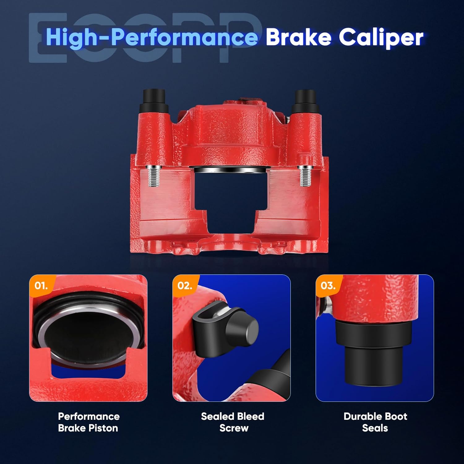 ECCPP Brake Caliper Fit for Cadillac for Chevy Astro Blazer C1500 Express Suburban 1500 2500 K1500 2000 for Chevy Tahoe GMC Safari Savana 1500 2500 Yukon TH184299,TH194300 2WD OR 4WD