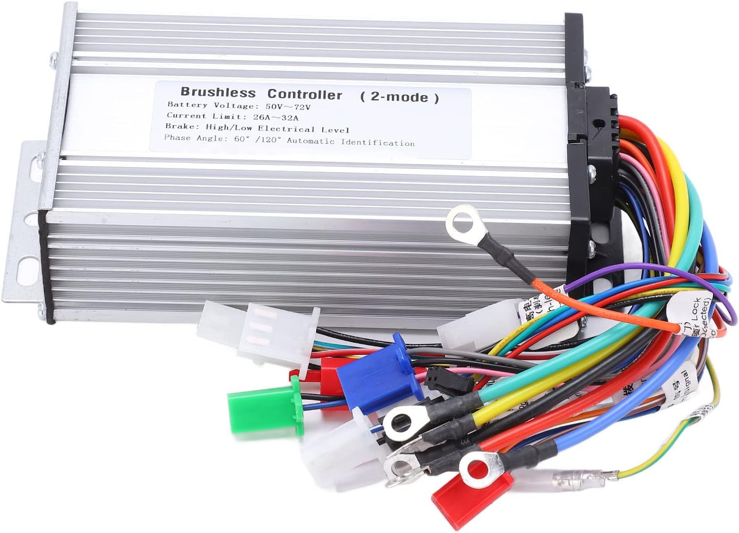 Drfeify Brushless Motor Controller, Aluminum Alloy Shell 12 Tube Dual Mode Electric Accessories with Rut Design for Scooters 50V72V