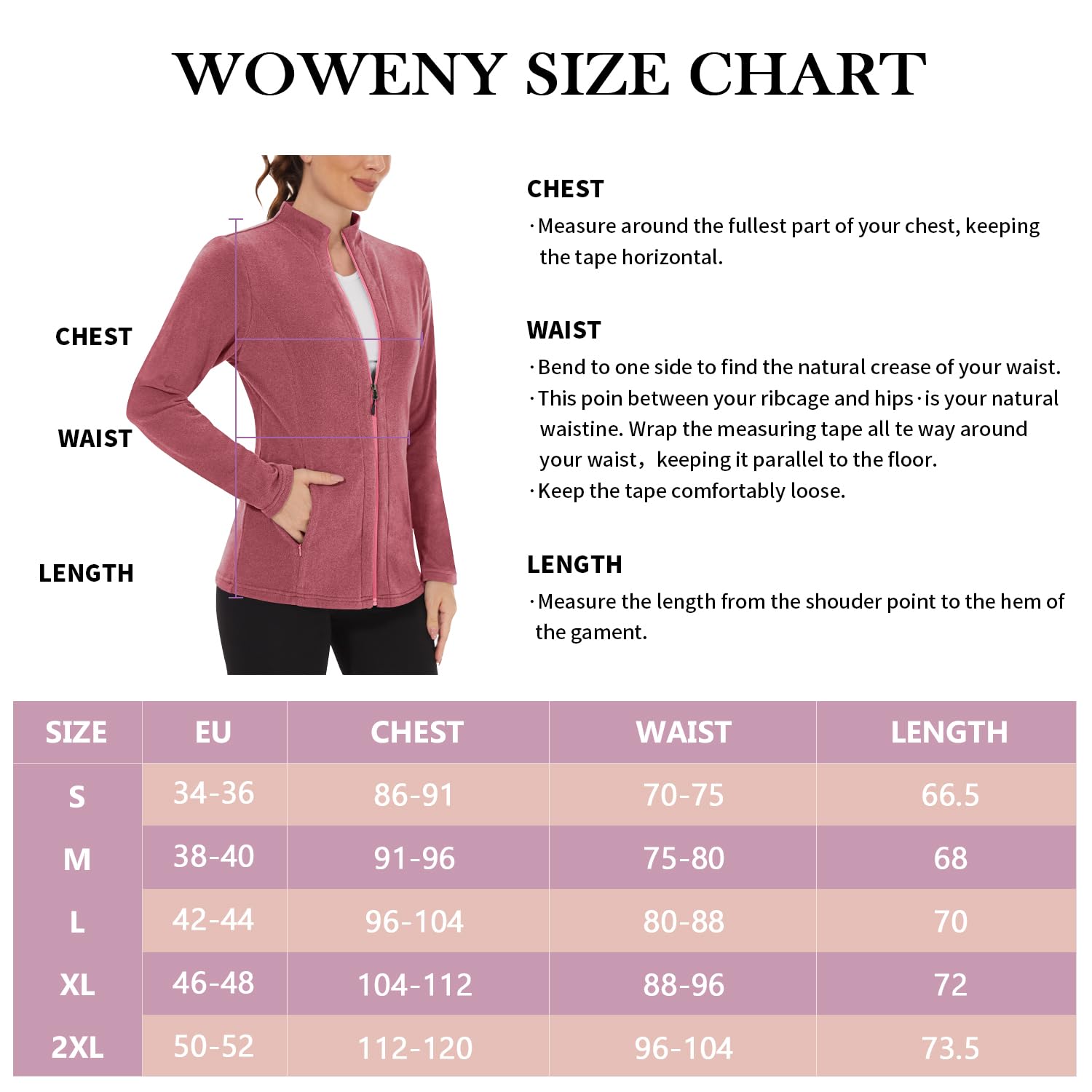 WOWENY Veste polaire pour femme avec doublure chaude col montant et fermeture éclair complète légère et antistatique pour l'hiver l'extérieur la course la randonnée et les loisirs
